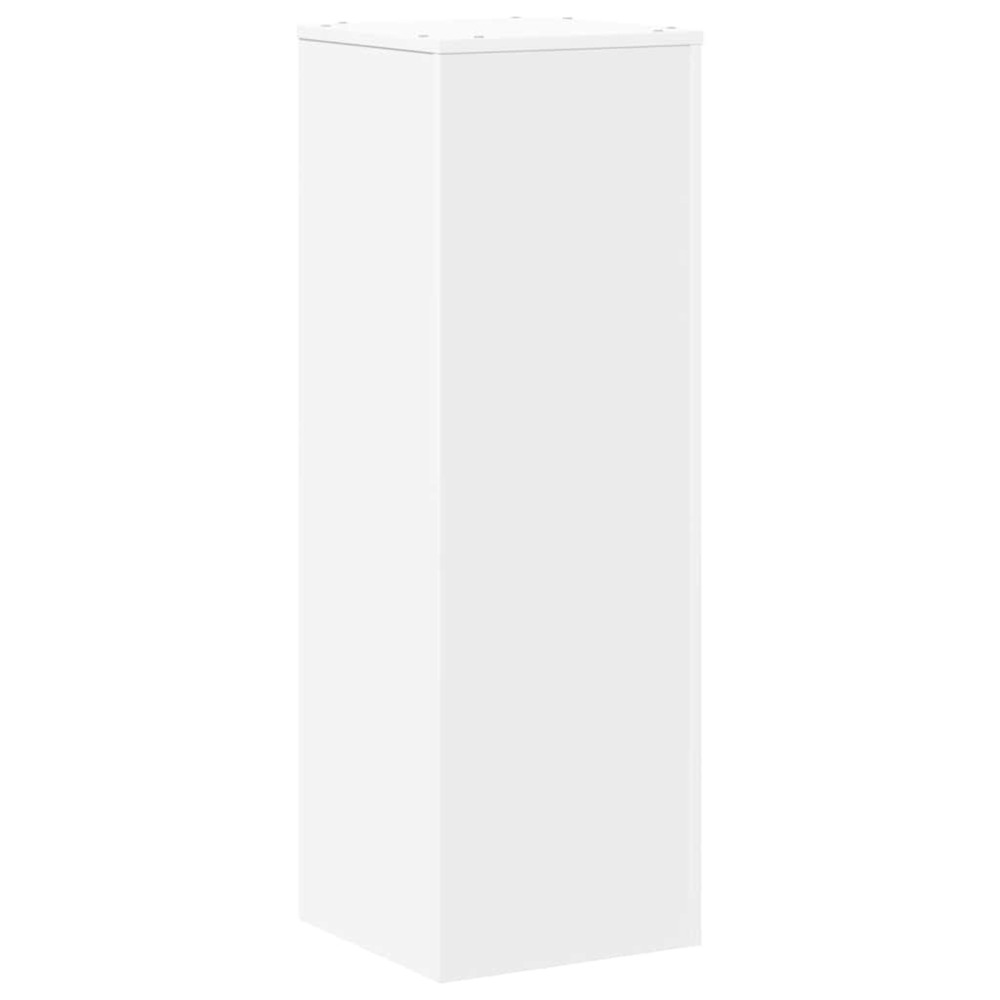 Support pour plantes blanc 33x33x100 cm bois d'ingénierie