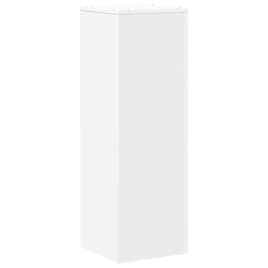 Support pour plantes blanc 33x33x100 cm bois d'ingénierie