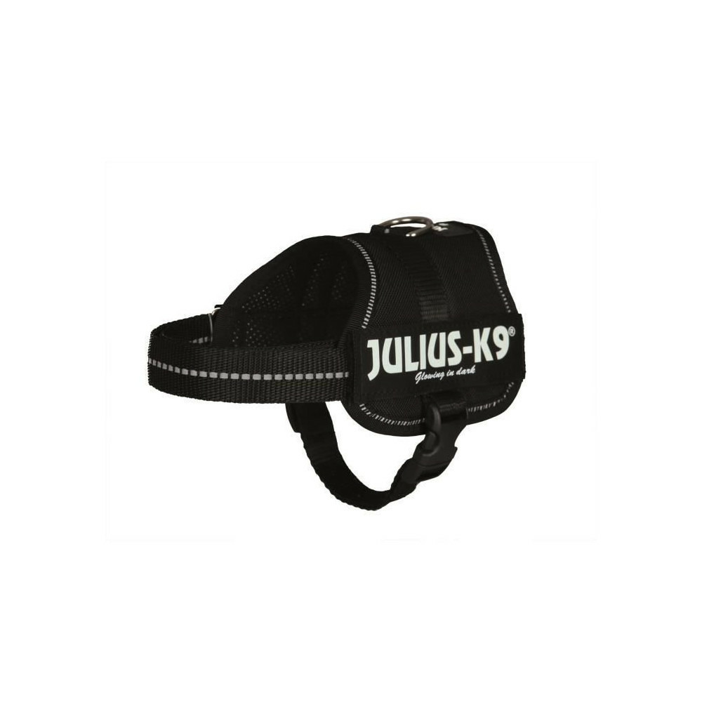 Harnais - julius-k9 - baby 2 - xs-s 33-45 cm - 18 mm - noir