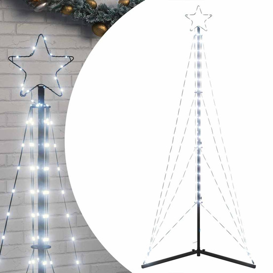 Sapin de noël à led 363 led blanc froid 182 cm