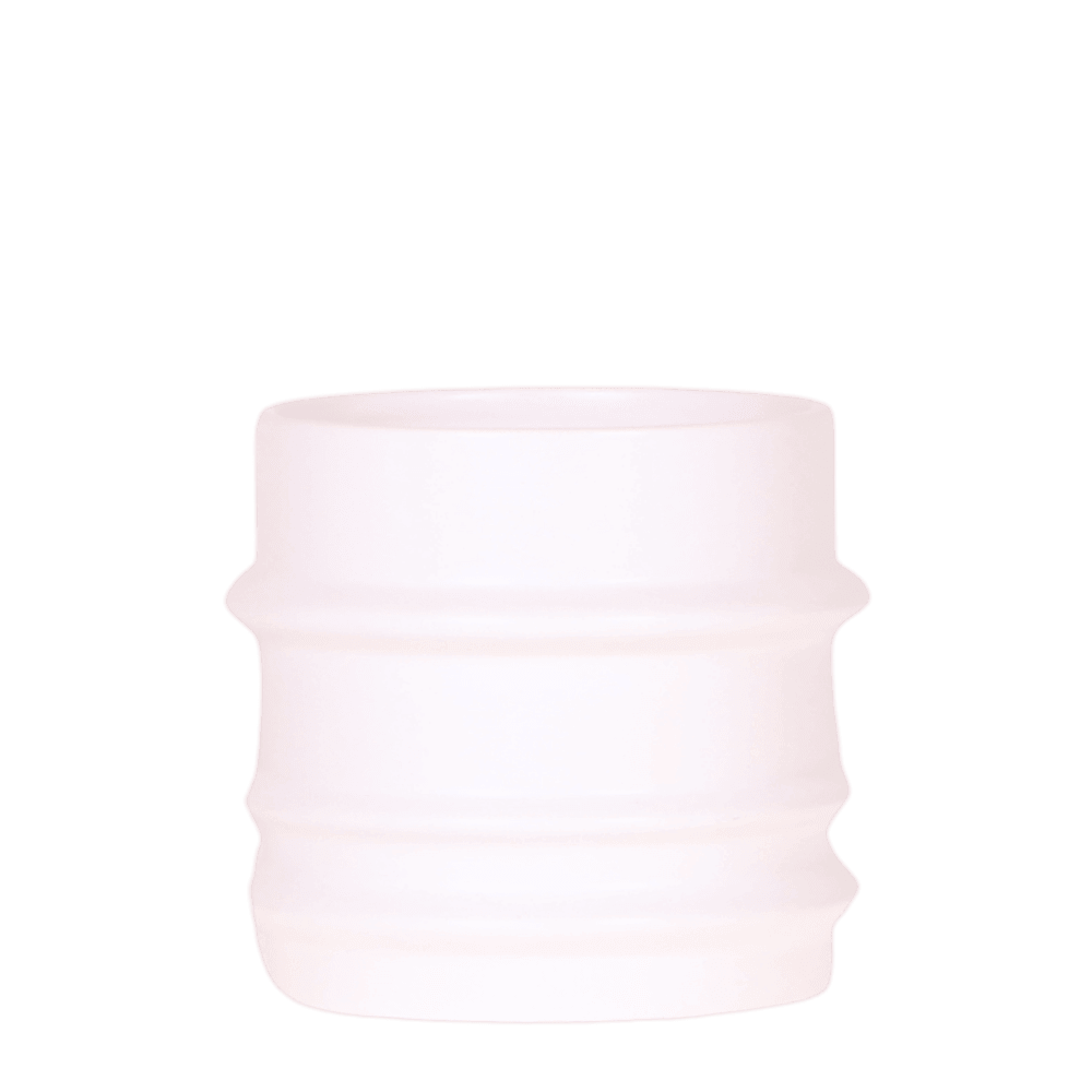 Cache-pot mellow blanc - ø9 cm x h10,5 cm