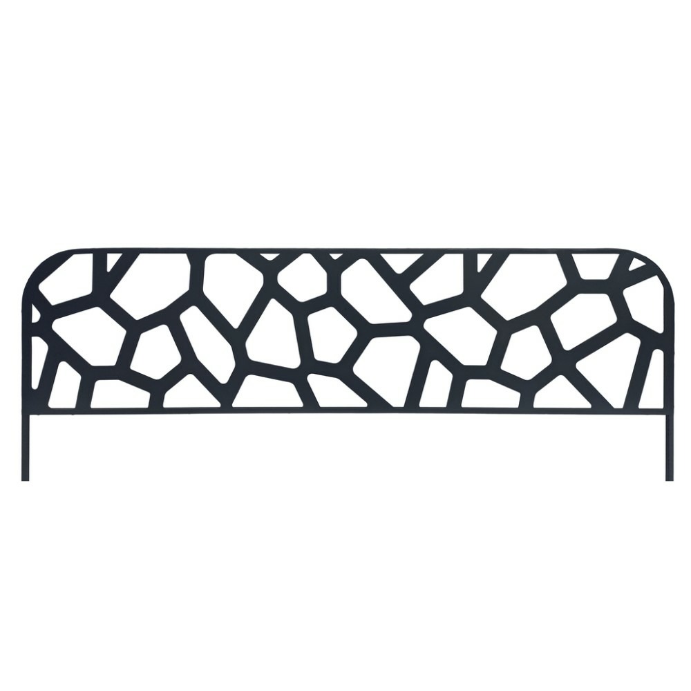 Bordure métal décoratif à planter stone - 0,40 x 1 m - ardoise