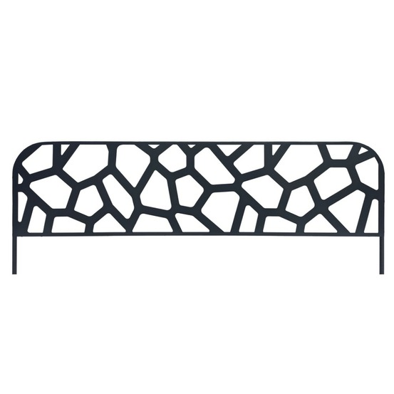 Bordure métal décoratif à planter stone - 0,40 x 1 m - ardoise