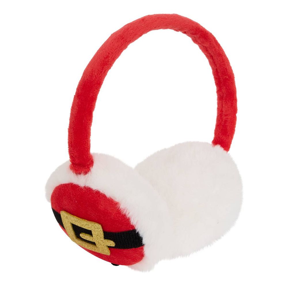 Cache-oreilles motif bonhomme de neige et père noël