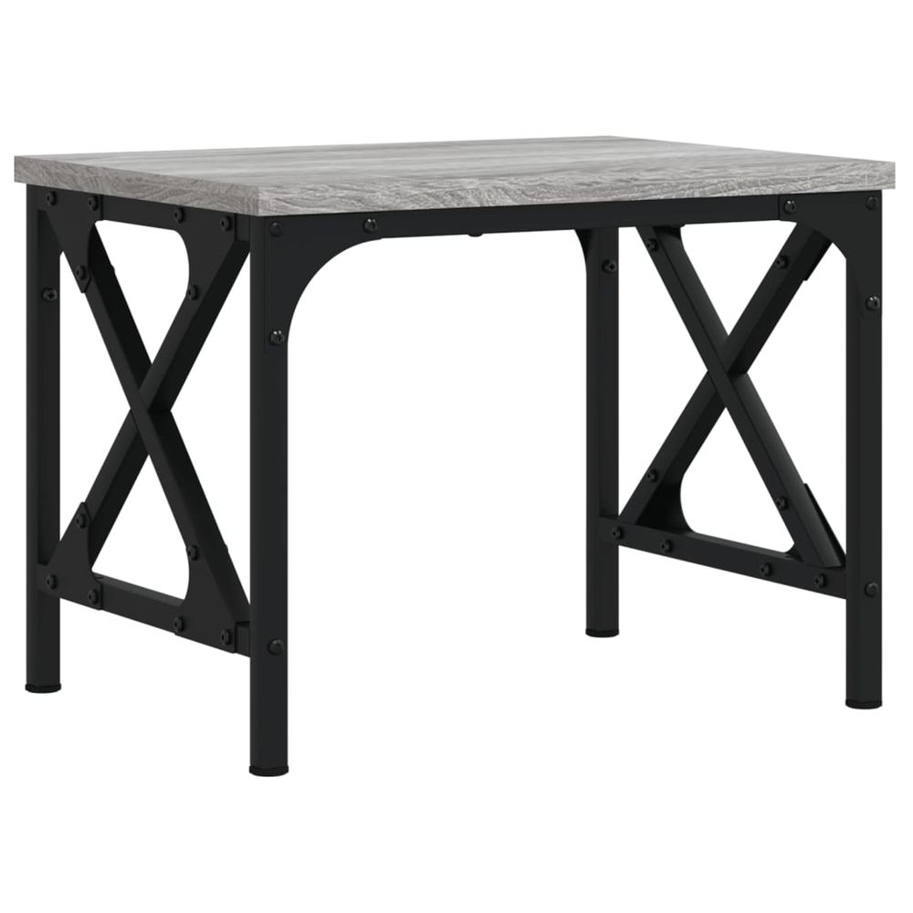 Support d'imprimante sonoma gris 40x30x31 cm bois d'ingénierie