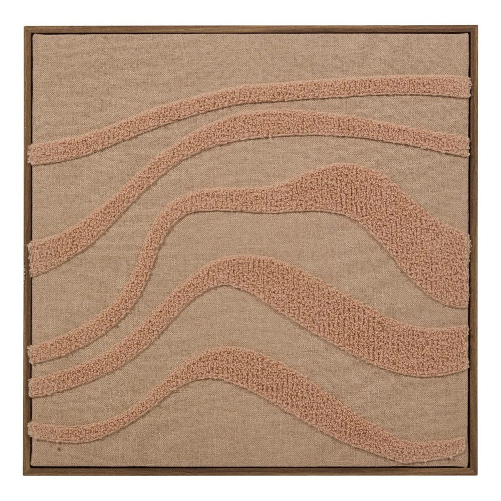 Toile 3d noelie 40x40cm rose saumon