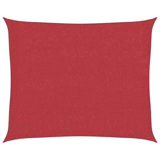 Voile d'ombrage 160 g/m² rouge 2,5x3 m pehd