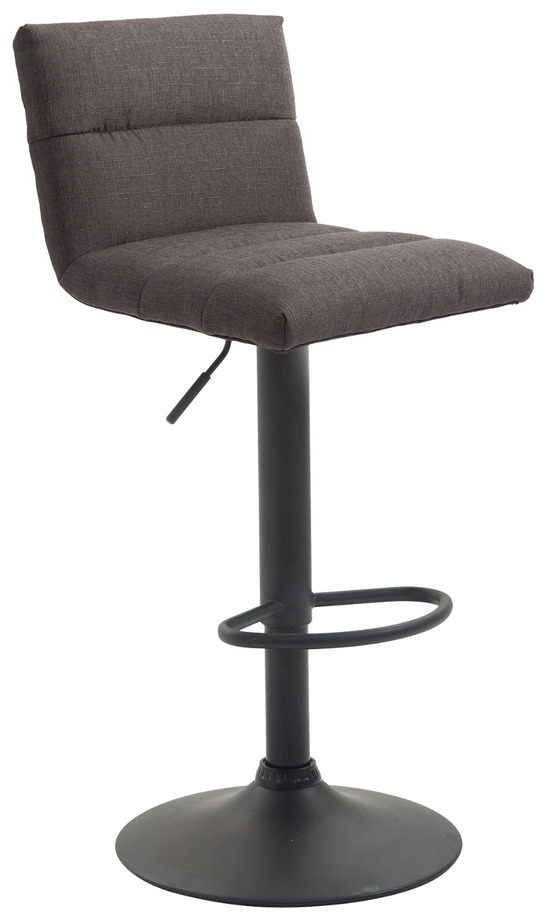 Tabouret de bar limerick tissu noir