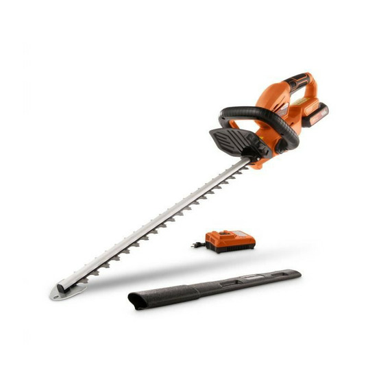 Taille-haies a batterie 20v dual power powdpg75320 - lame 580 mm, écartement 18 mm - batterie 20v 2ah et chargeur 4ah inclus