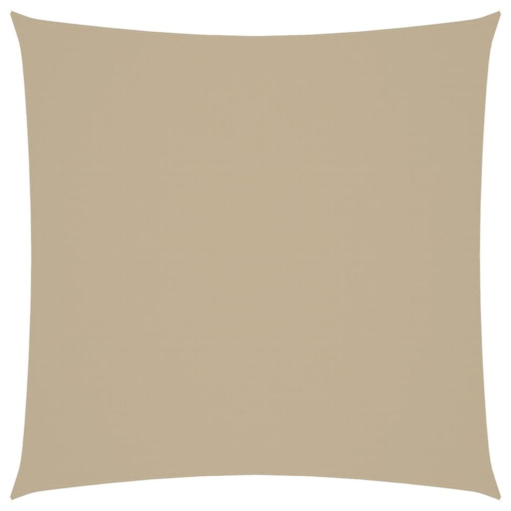 Voile de parasol tissu oxford carré 2,5x2,5 m beige