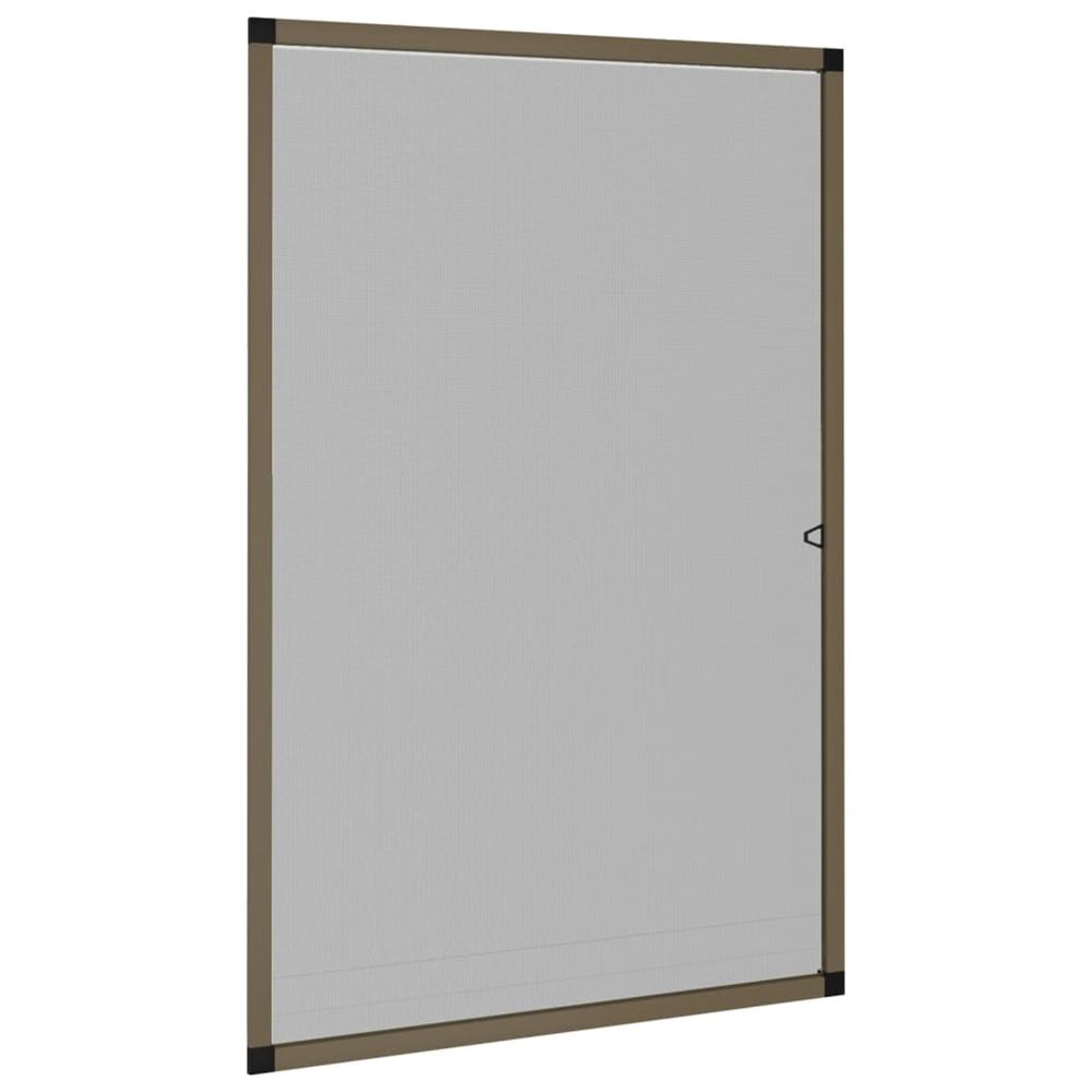 Moustiquaire pour fenêtres marron 80x120 cm