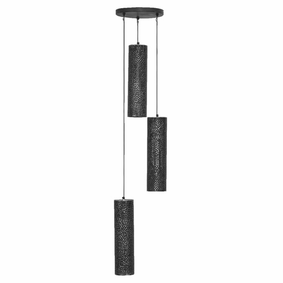 Suspension trio en métal cylindrique suspendu