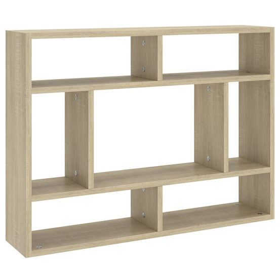 Étagère murale chêne sonoma 75x16x55 cm bois d'ingénierie