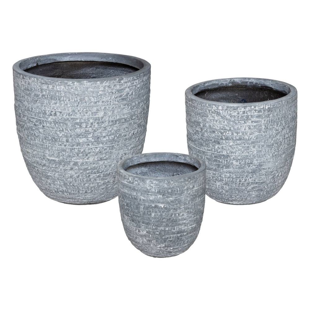Set de 3 pots fibre d27/34/43cm