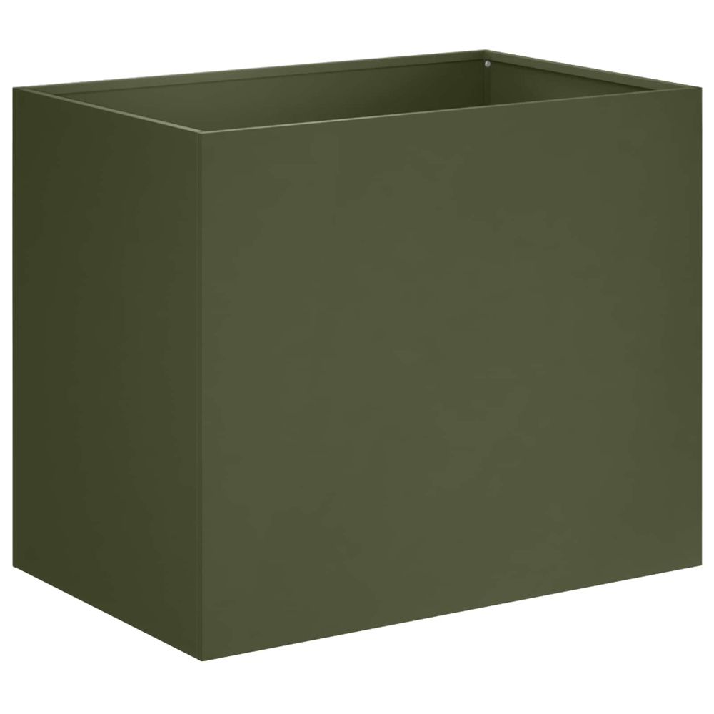 Cache-pot de jardin vert olive 50 x 40 x 50 cm