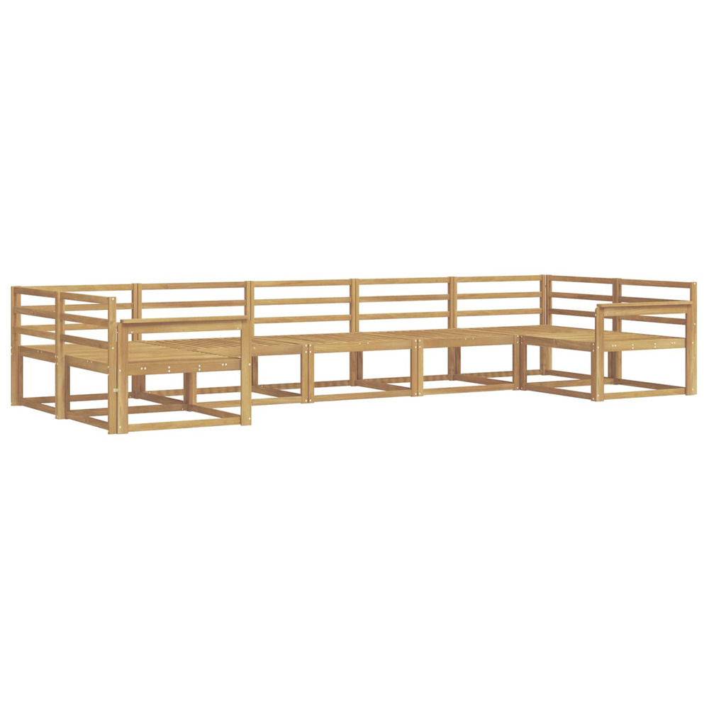 Ensemble de canapés d'extérieur 7 pcs blanc