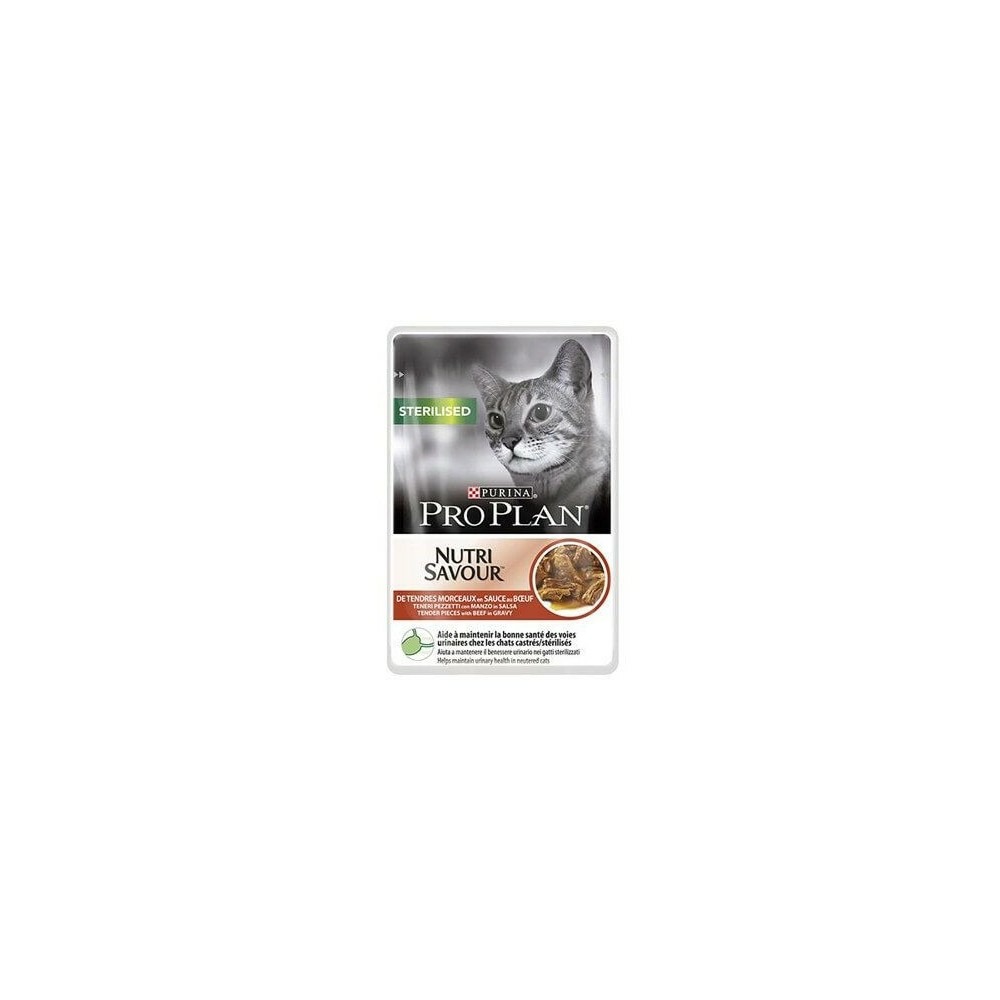Patee chat sterilised adult sauce boeuf - purina proplan 26*85 g