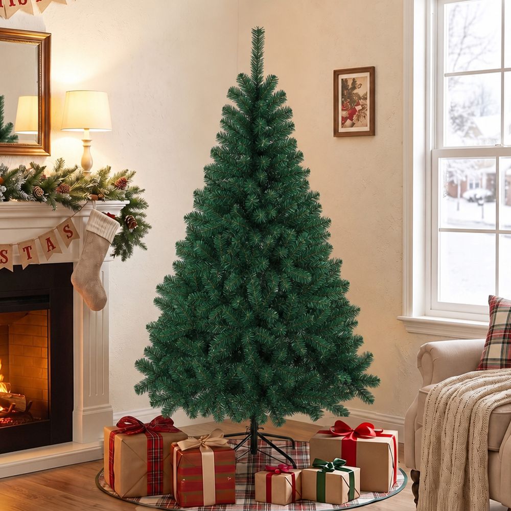 Sapin de noël artificiel en pvc vert 150 cm