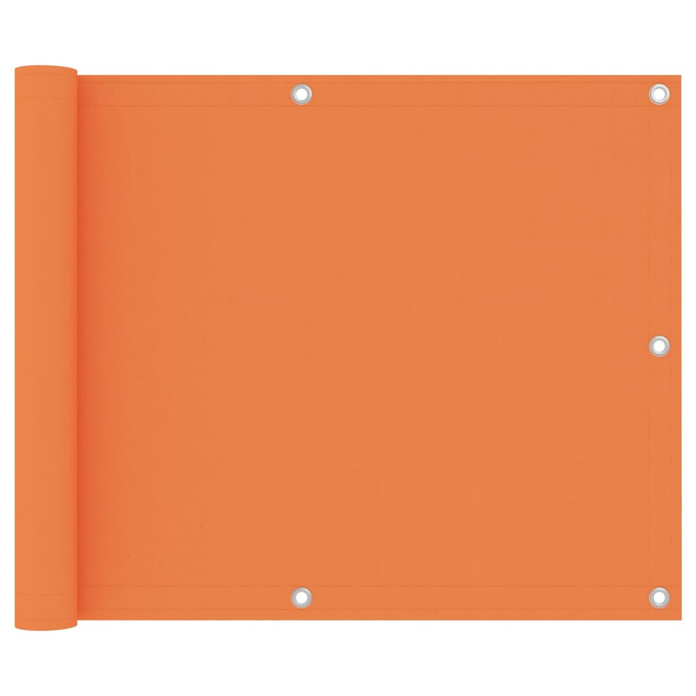 Écran de balcon orange 75x400 cm tissu oxford