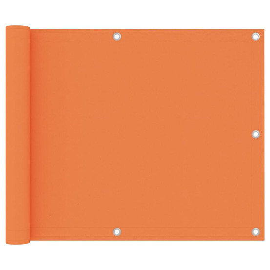 Écran de balcon orange 75x400 cm tissu oxford