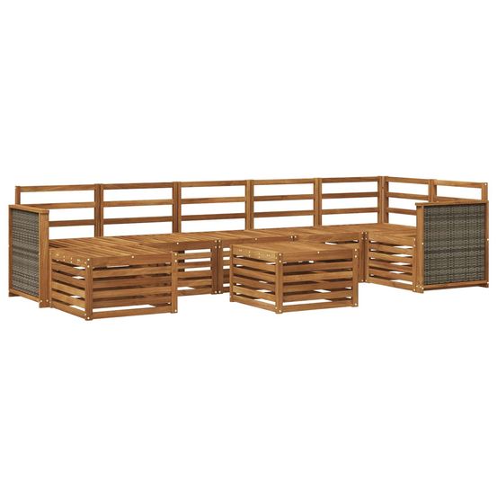 Ensemble de canapés d'extérieur 7 pc naturel