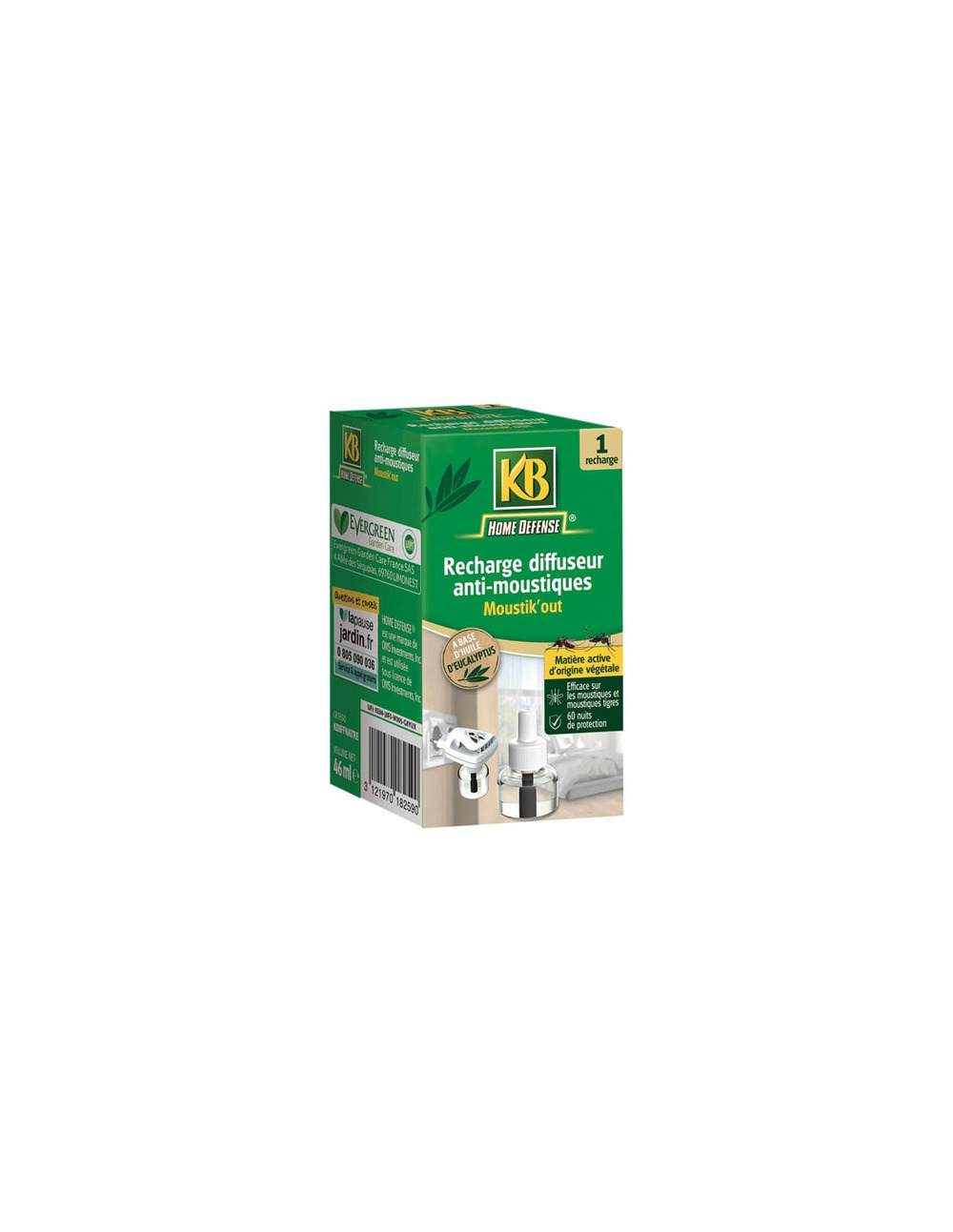 Recharge anti-moustiques sans insecticide /nc - kb home defense