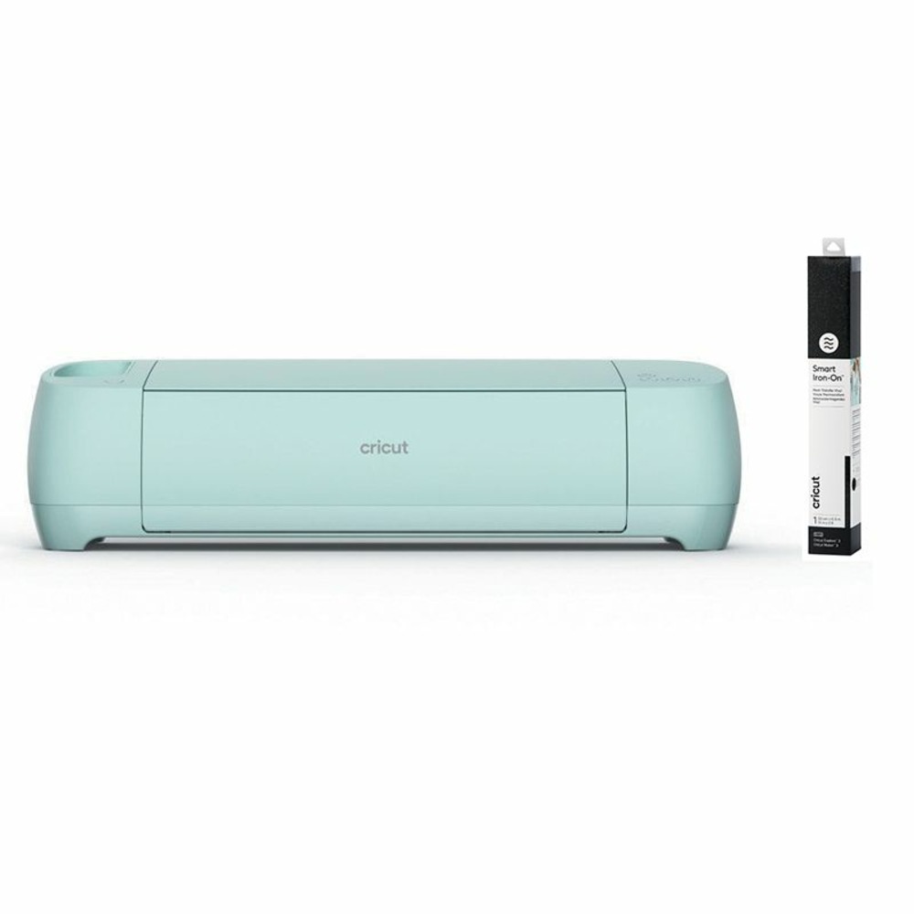 Machine de découpe cricut explore 3 + flex thermocollant noir pailleté 91 x 33 cm