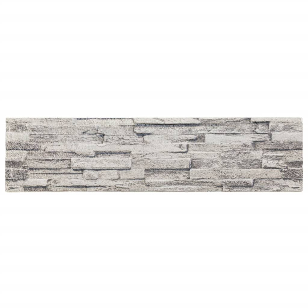 Panneaux muraux 3d 14 pcs gris clair 100x25 cm eps