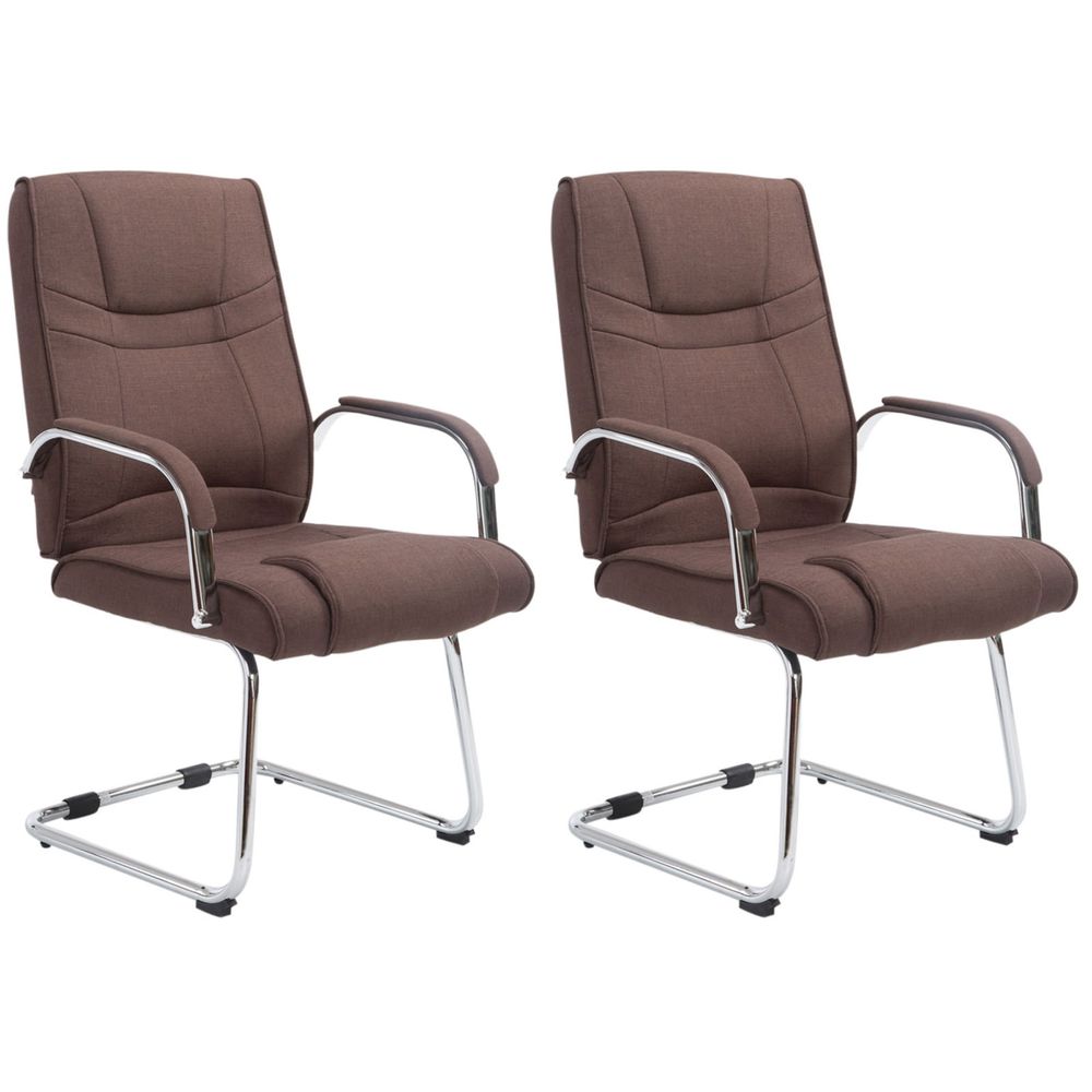 Lot de 2 chaises attila tissu