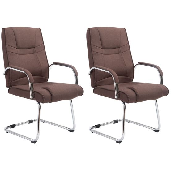 Lot de 2 chaises attila tissu