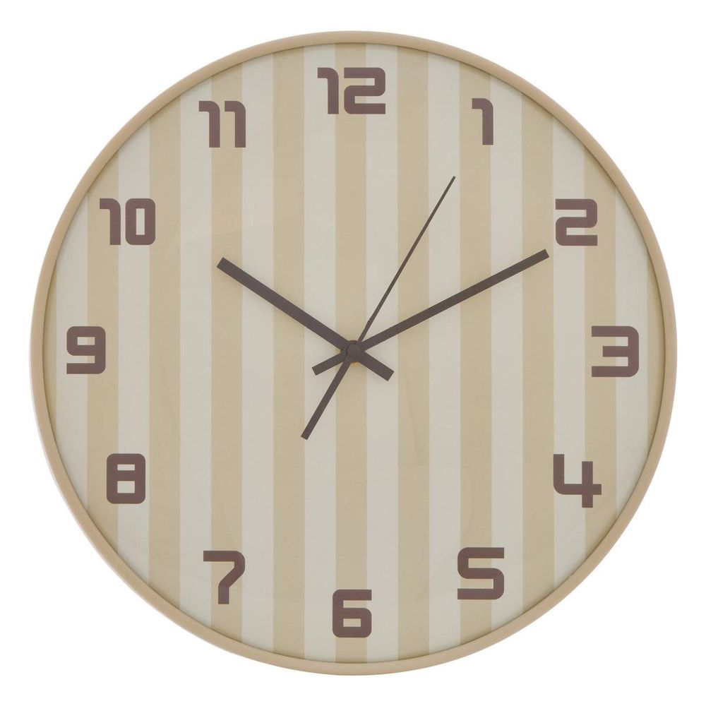 Horloge larry d.36cm beige