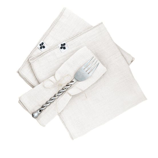 3 serviettes de table gaia