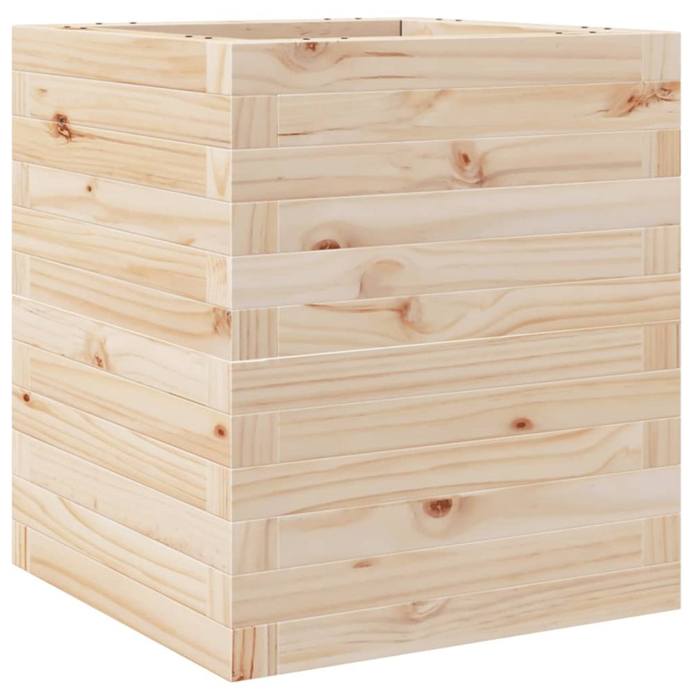 Jardinière d'extérieur 40x40x46 cm bois de pin massif