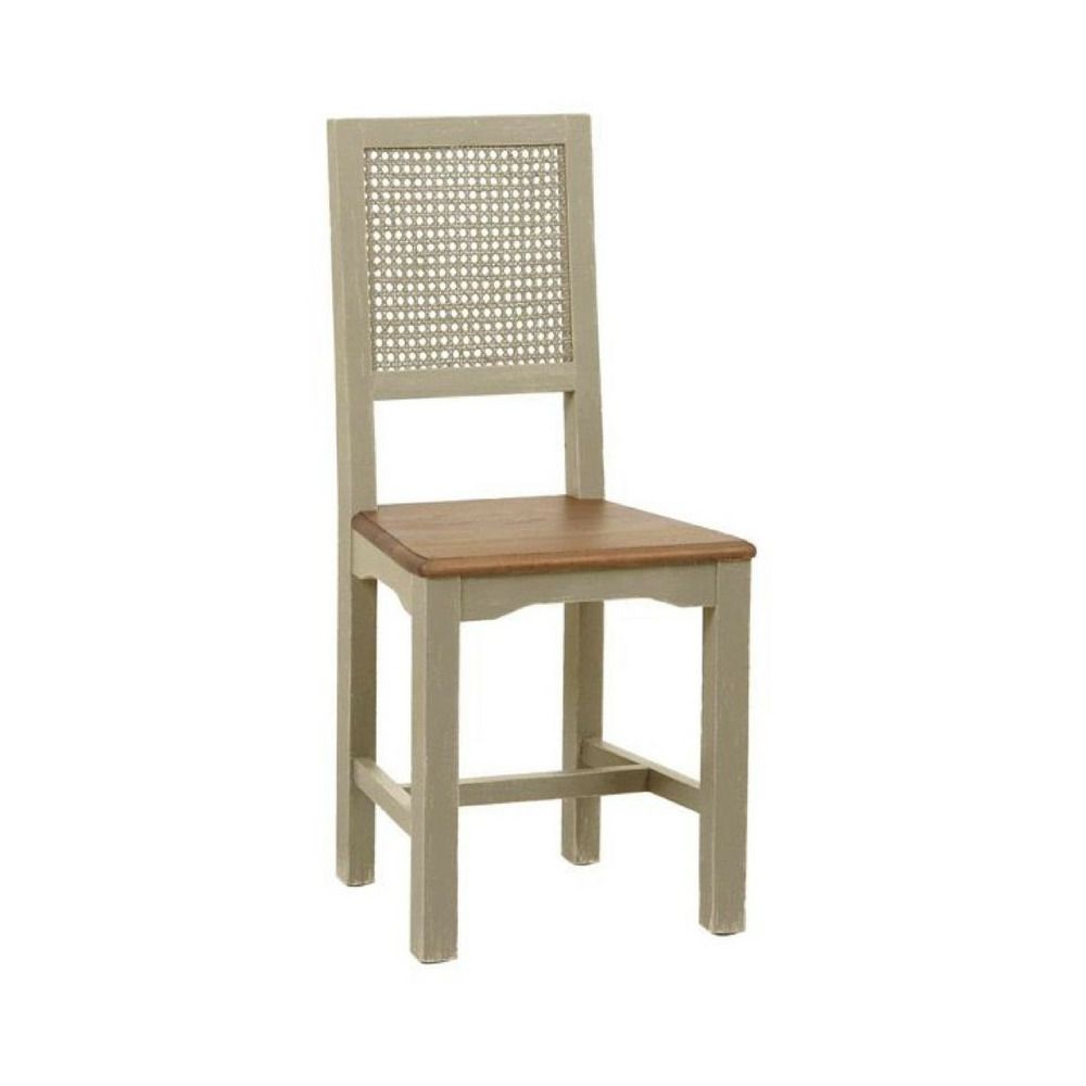 Lot de 2 chaises canné bois beige - esquisse interior's