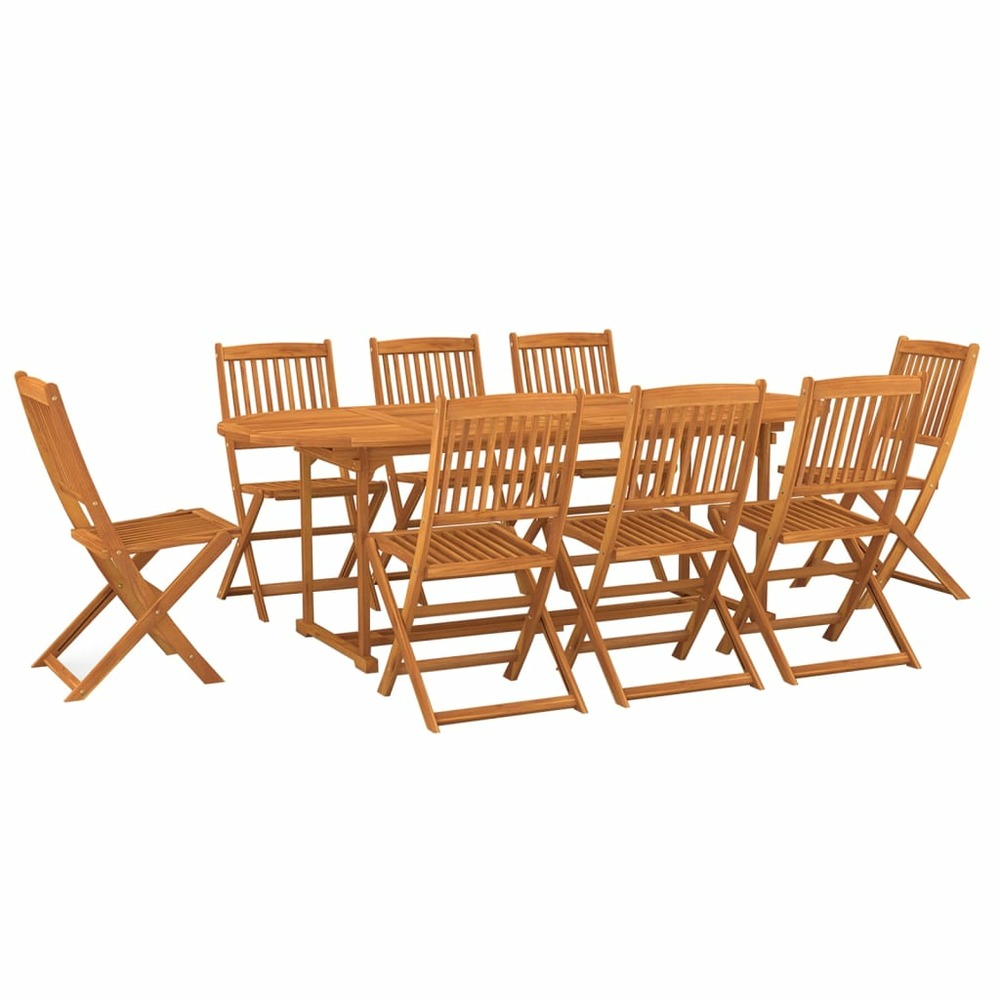 Ensemble à manger de jardin 9 pcs 220x90x75 cm bois d'acacia