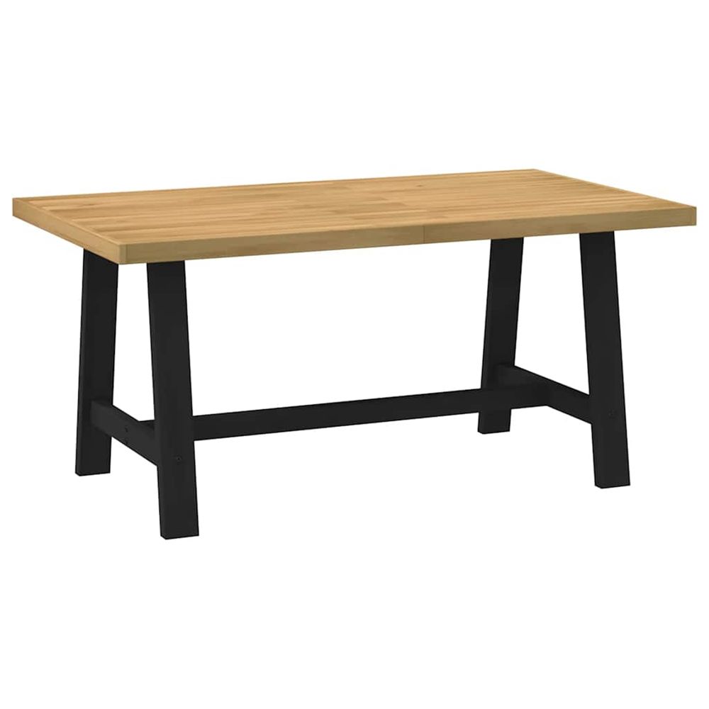 Table à manger noain pieds en forme de a 160x90x75cm massif pin