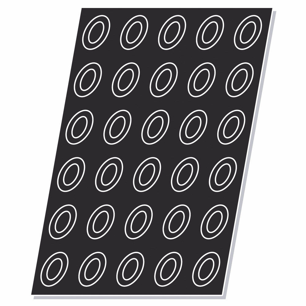 Moule flexipan® plaque silicone 24 savarins ovales - pujadas