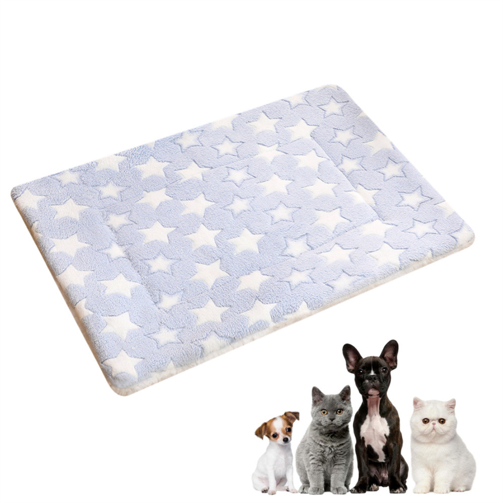 Tapis de sommeil pour animaux de compagnie bleu