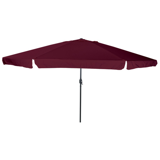 Parasol de jardin ø395x245 cm rouge bordeaux