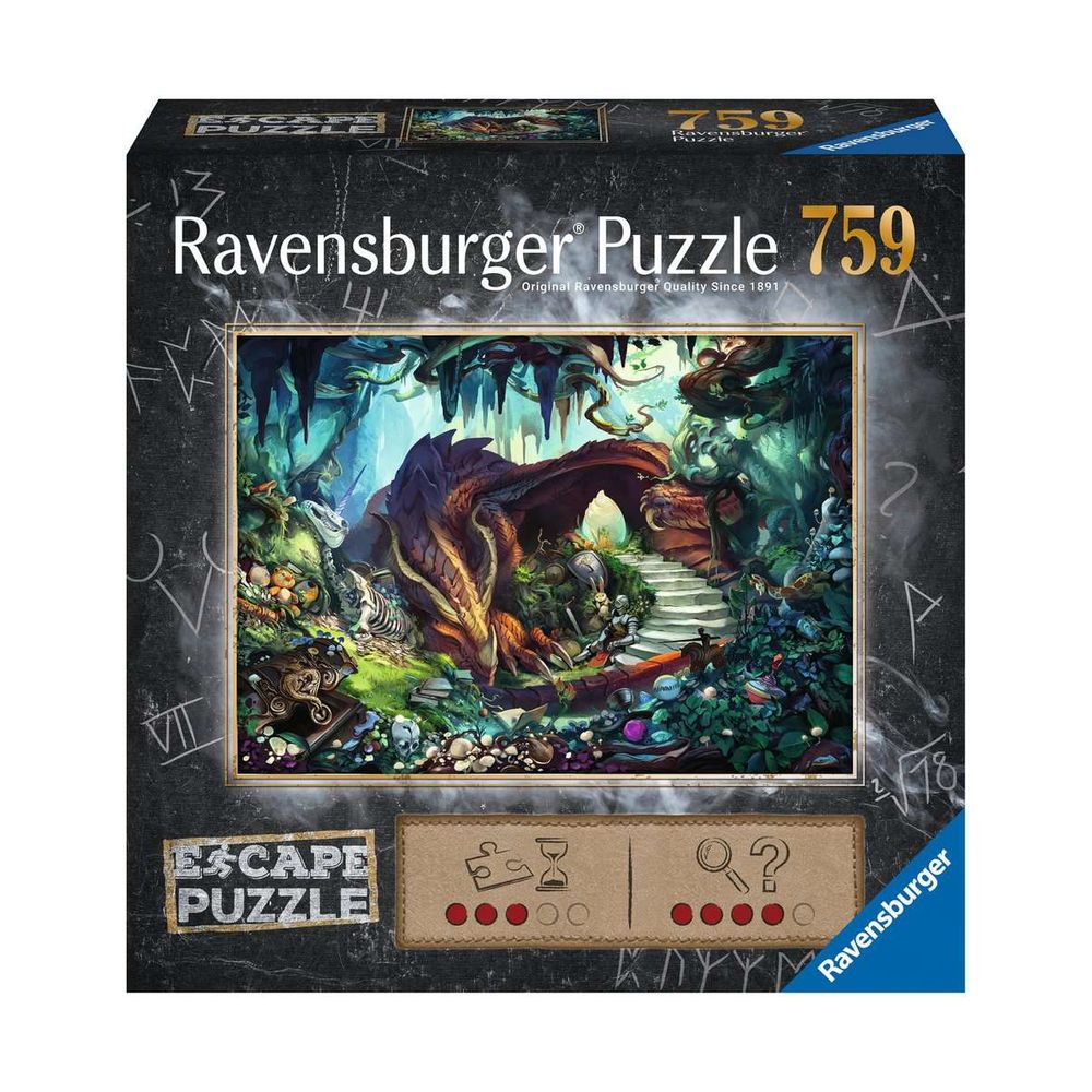 759 pcs escape puzzle - dans la grotte du dragon