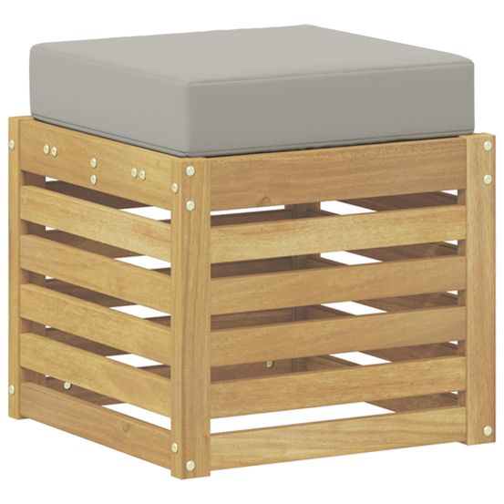 Banc de jardin bois d'acacia massif blanc