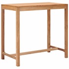 Table de bar de jardin 110x60x105 cm bois de teck solide