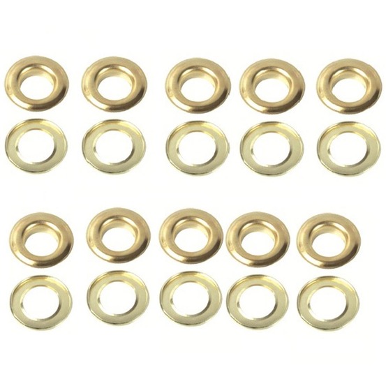 Lot de 50 oeillets en alliage d'aluminium