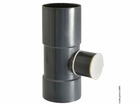 Collecteur d'eau pour gouttière ronde pvc ardoise, dév.16 cm diam.50 mm