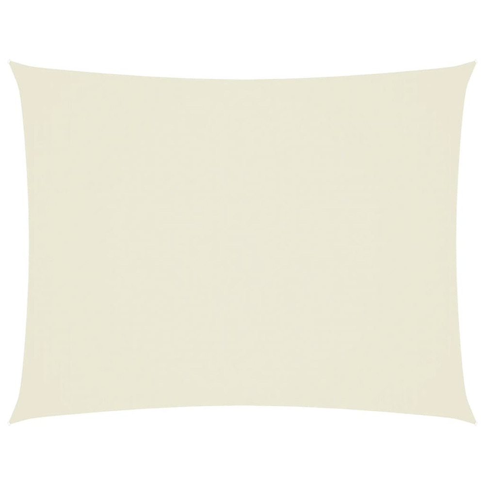 Voile de parasol tissu oxford rectangulaire 2x3 m crème