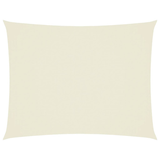 Voile de parasol tissu oxford rectangulaire 2x3 m crème