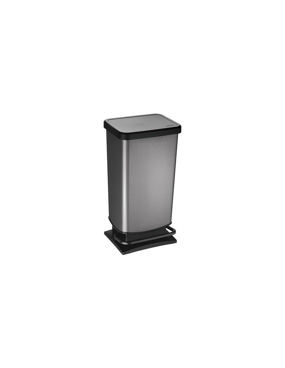 Poubelle 40 litres decor carbone ref 7541010 - rotho