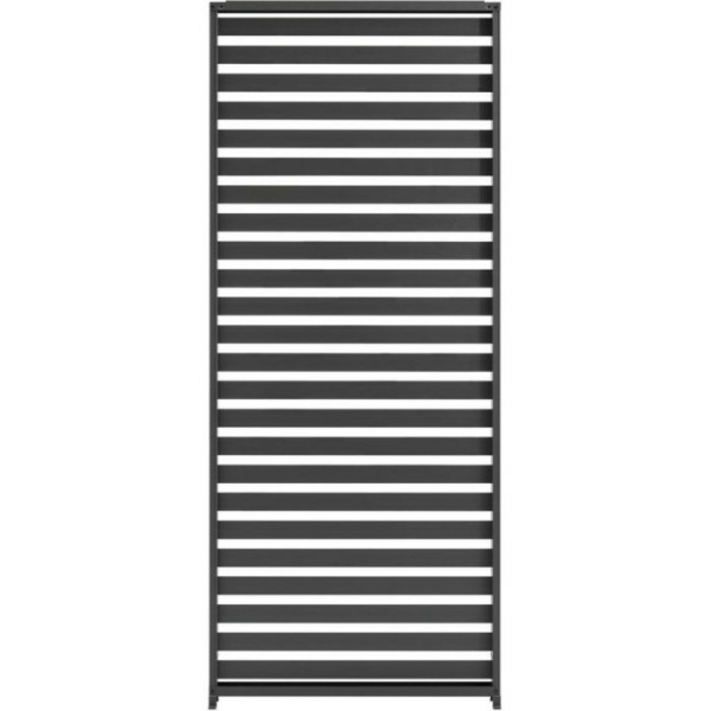 Persienne pour pergola - aluminium - gris - 229 x 93 cm