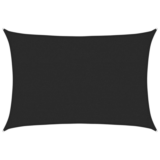 Voile d'ombrage 160 g/m² noir 2,5x3,5 m pehd
