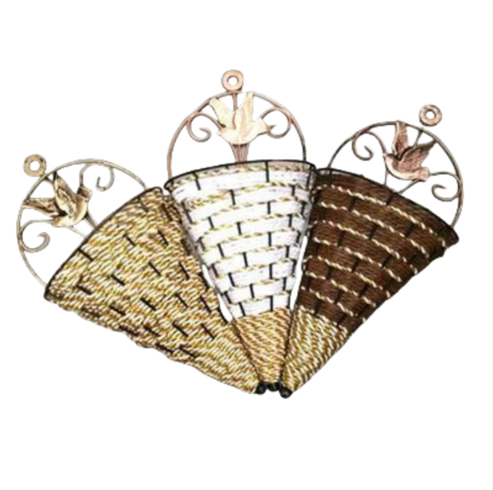 Panier à fleurs mural avec crochet